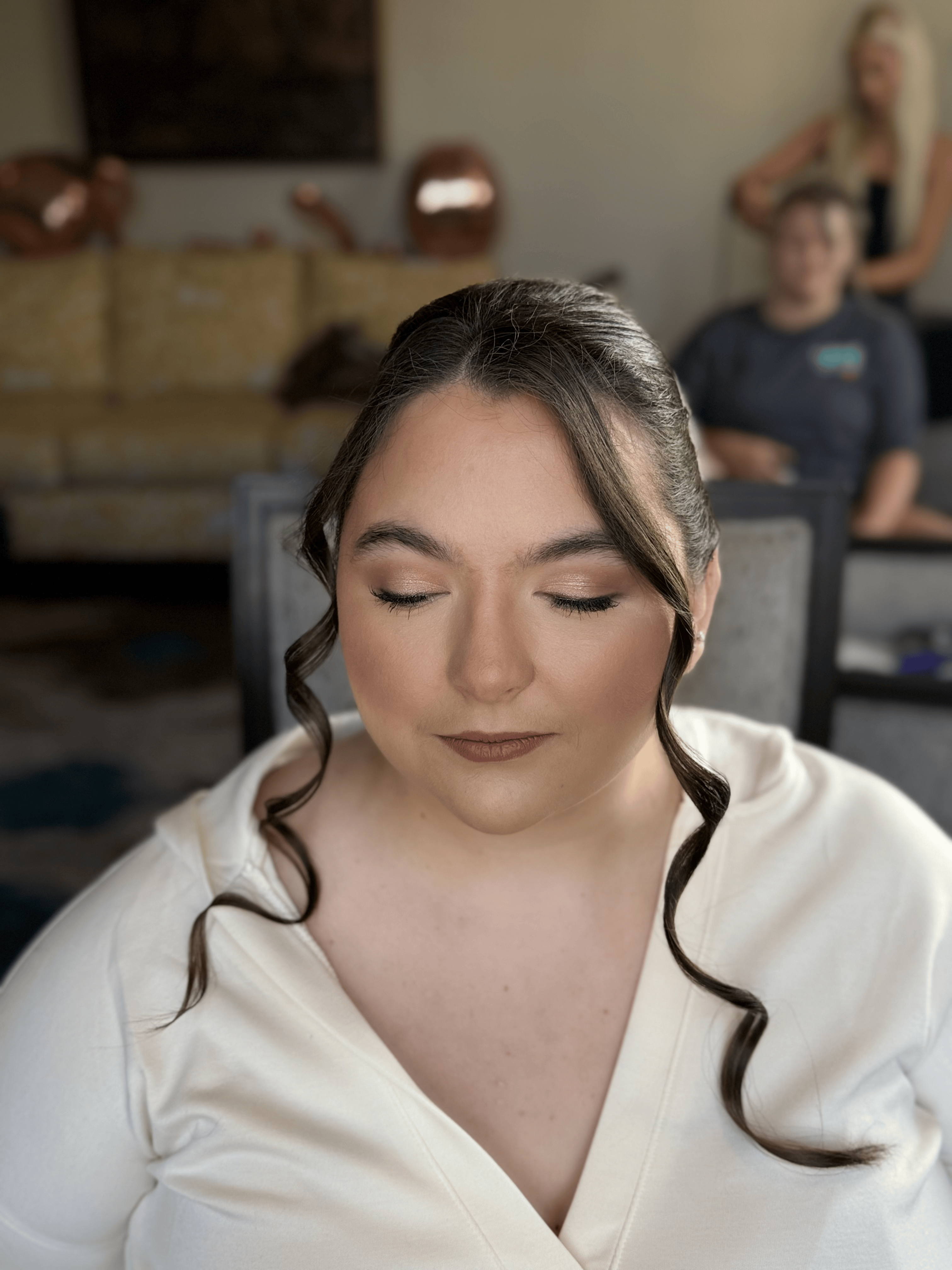 Bridal makeup by Belle at Statik Salon in Slidell Louisiana